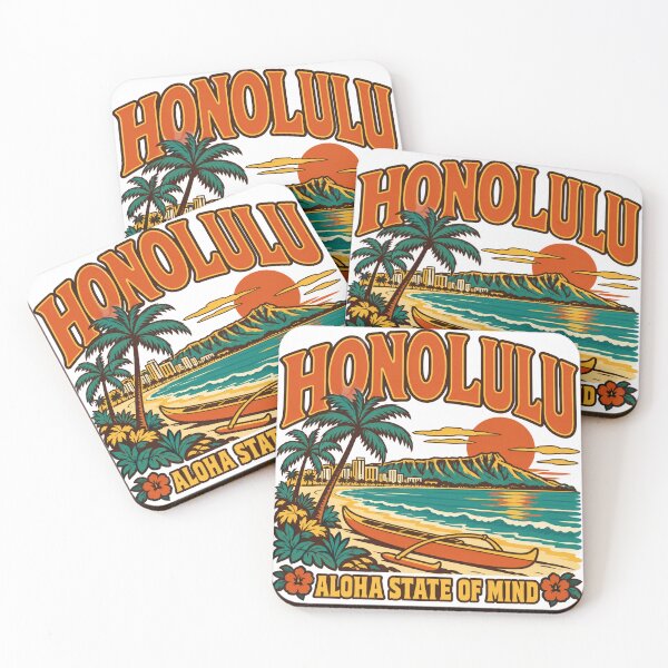 Item preview, Honolulu Gift - Aloha State Of Mind designed and sold by RedRubyBubble.