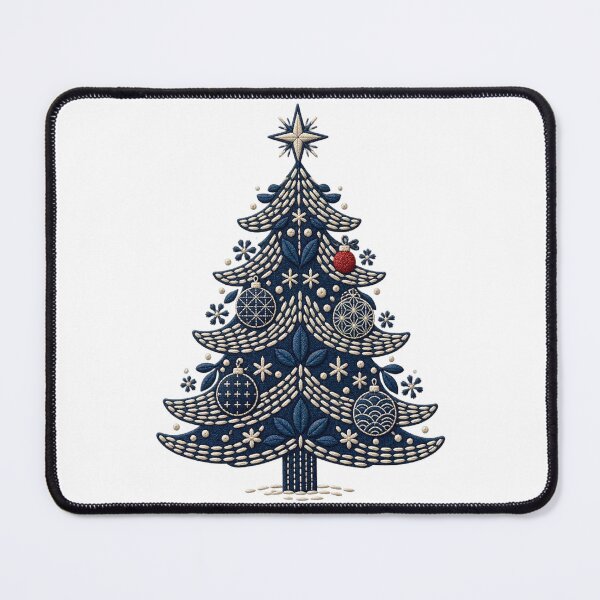 Item preview, Sashiko Stitching - Christmas Tree Embroidery designed and sold by WeirdlyMild.
