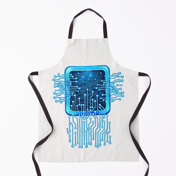 Item preview, Blue Circuit Board Core – Computer Virus Futuristic Cyber Tech Art designed and sold by Genius Geek.