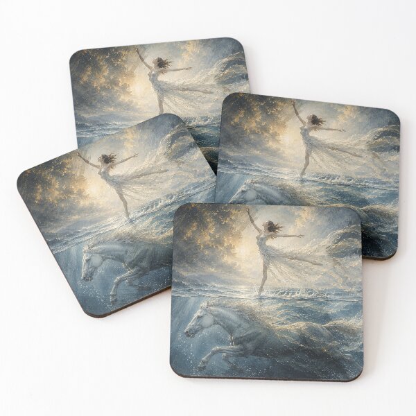 Item preview, Underwater Horse Ballet – The Dancer and the Sea Horse designed and sold by TrueWoven Studio.