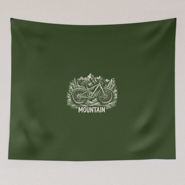 Item preview, Mountain Biking Mountain Range Outdoor Adventure Cycling Graphic designed and sold by KiwiRider.