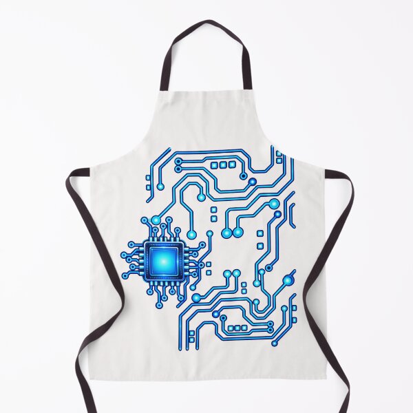 Item preview, Blue Circuit Board Core – Computer Virus Futuristic Cyber Tech Art designed and sold by Genius Geek.