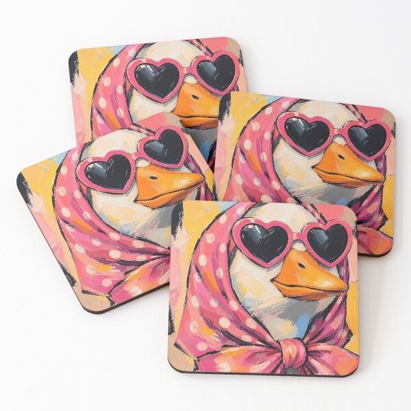 Item preview, Funky Goose Pink Heart Sunglasses Pop Art   designed and sold by Luvahawb.