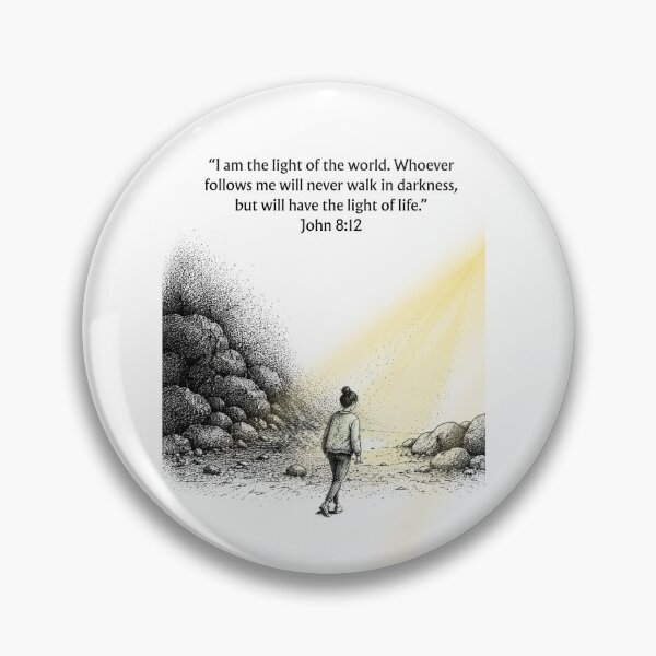 Item preview, I Am the Light of the World - John 8:12 designed and sold by QuietBibleLines.
