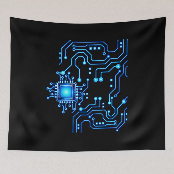 Item preview, Circuit Board Core – Computer Virus Futuristic Cyber Tech Art designed and sold by Genius Geek.