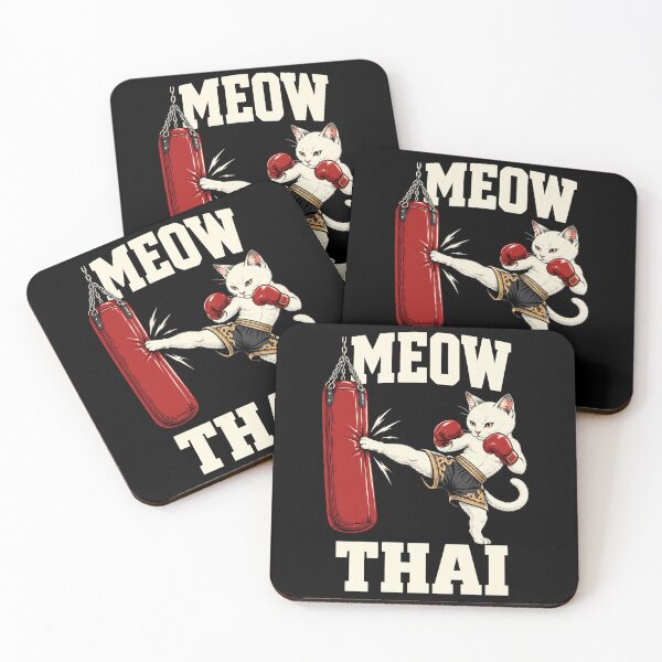 Item preview, Meow Thai Funny Boxing Cat Muay Thai Lover designed and sold by gordonbwyashop.