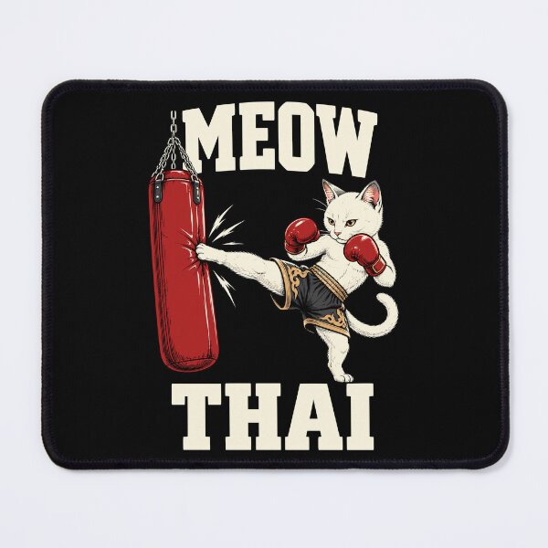 Item preview, Meow Thai Funny Boxing Cat Muay Thai Lover designed and sold by gordonbwyashop.