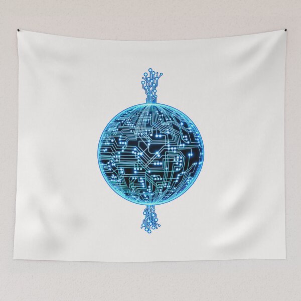 Item preview, Circuit Earth Board Core – Computer Virus Futuristic Cyber Tech Art designed and sold by Genius Geek.