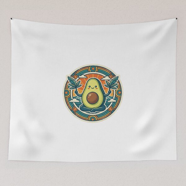 Item preview, Zen Avocado Meditation - Cute Yoga & Tropical Vibes designed and sold by The Red Lime.