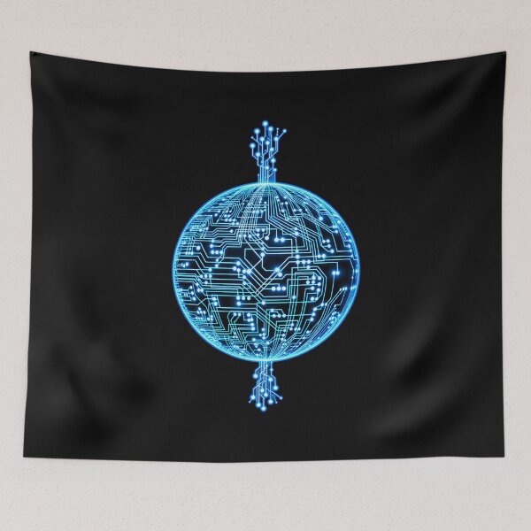Item preview, Circuit Earth Board Core – Computer Virus Futuristic Cyber Tech Art designed and sold by Genius Geek.