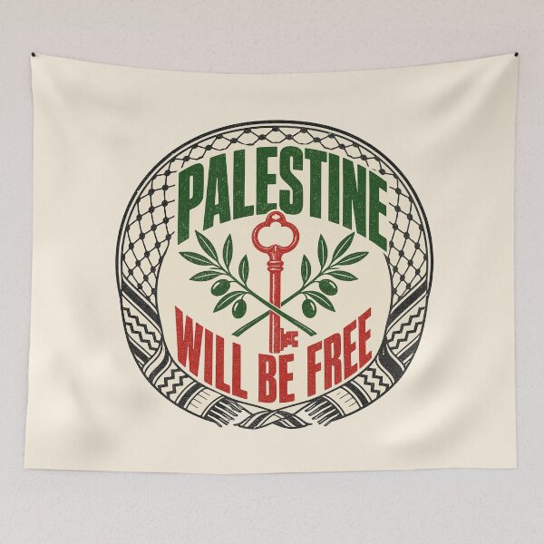 Item preview, Palestine Will Be Free Keffiyeh Key Badge designed and sold by fadilow.