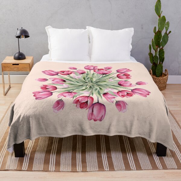 Item preview, Romantic Tulip Soft Blush Pink Seamless Pattern Art designed and sold by Jyoti Digital Artist.