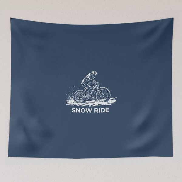 Item preview, Snow Ride Fat Biking Winter Cycling Mountain Sport Outdoor Graphic    designed and sold by KiwiRider.
