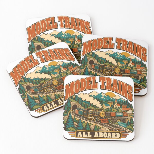Item preview, Model Trains Gift - All Aboard designed and sold by RedRubyBubble.