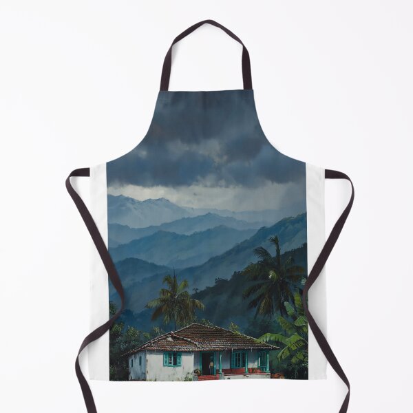 Item preview, Rainy Kerala Hill Village Cottage designed and sold by codex401.