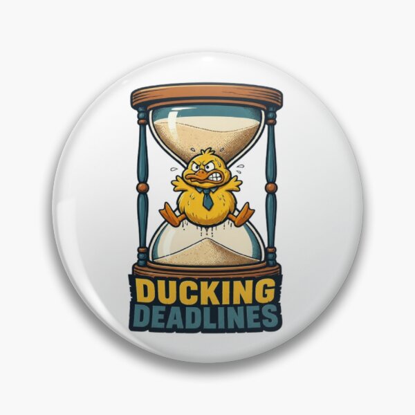 Item preview, Ducking Deadlines Funny Duck Hourglass Office Humor Art designed and sold by ArtivaaStudio.