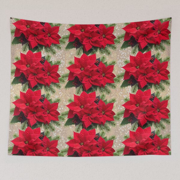 Item preview,  Festive Poinsettia Magic (Pattern) designed and sold by MarionsArt.