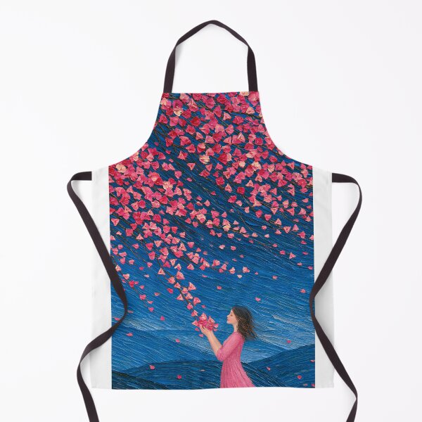 Item preview, Girl Catching Falling Pink Blossom Petals designed and sold by codex401.