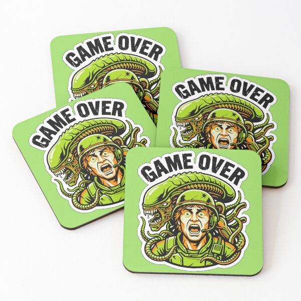 Item preview, Game Over Soldier - Sci-Fi Extraterrestial Horror Art designed and sold by ruidaniel.