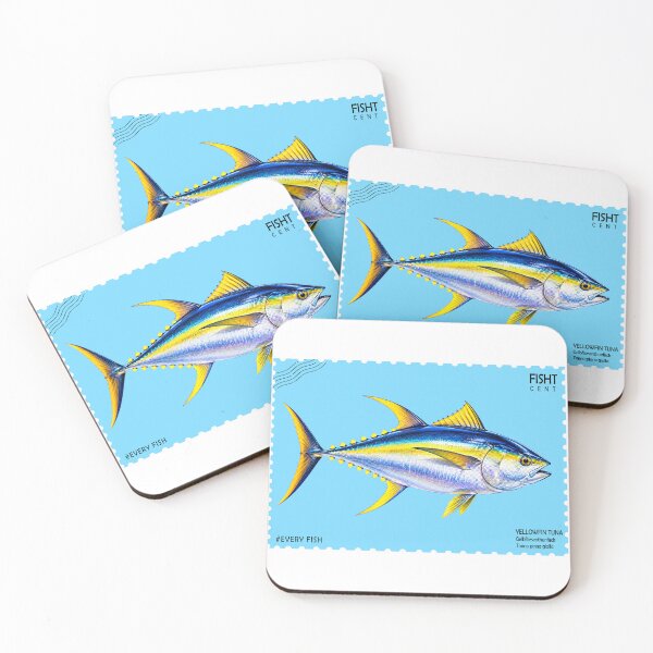 Item preview, YELLOWFIN TUNA - STAMP designed and sold by Looplk.