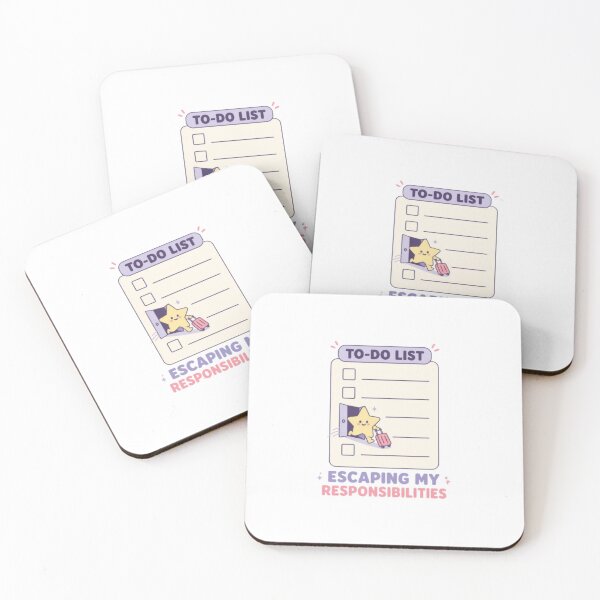 Item preview, Escaping My Responsibilities Funny Cute To-Do List Star Art designed and sold by ArtivaaStudio.