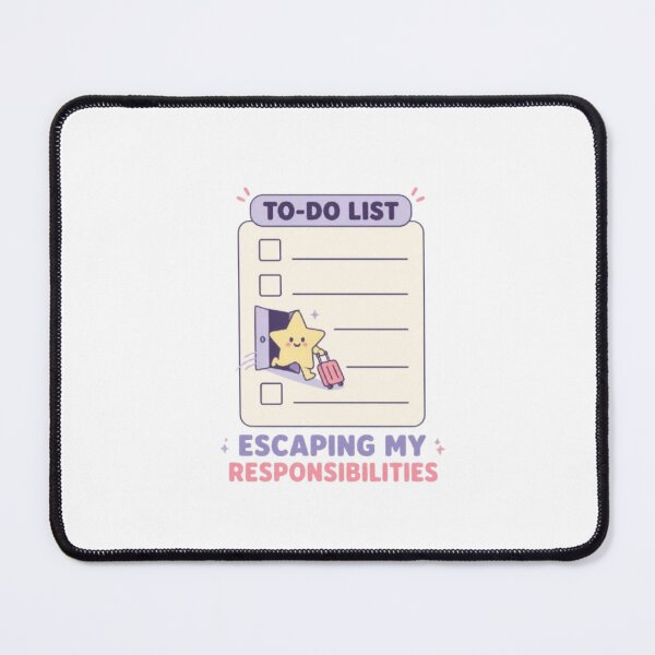 Item preview, Escaping My Responsibilities Funny Cute To-Do List Star Art designed and sold by ArtivaaStudio.