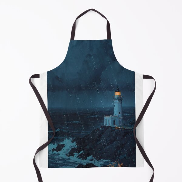 Item preview, Lighthouse on a Stormy Night Sea designed and sold by codex401.