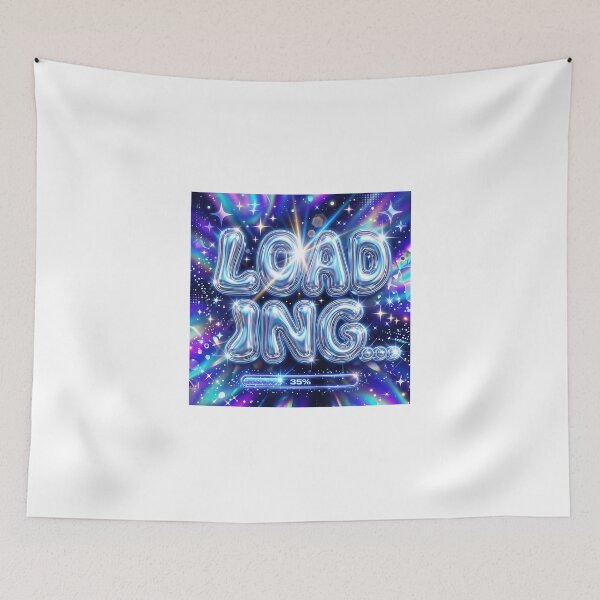 Item preview, Futuristic Y2K Cosmic Chrome Loading Screen designed and sold by Michaelragheb.
