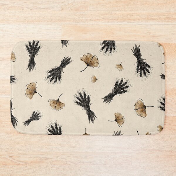 Item preview, Japandi Botanical Wheat Sheaves and Ginkgo Leaves Seamless Pattern Vector designed and sold by Shutter-Dragon.