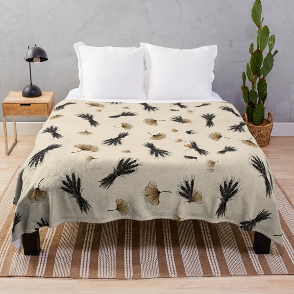 Item preview, Japandi Botanical Wheat Sheaves and Ginkgo Leaves Seamless Pattern Vector designed and sold by Shutter-Dragon.