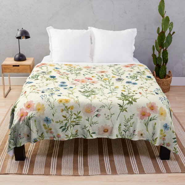 Item preview, Watercolor Wildflower Meadow Botanical Seamless Pattern designed and sold by Phongphut.