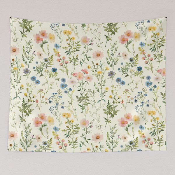 Item preview, Watercolor Wildflower Meadow Botanical Seamless Pattern designed and sold by Phongphut.