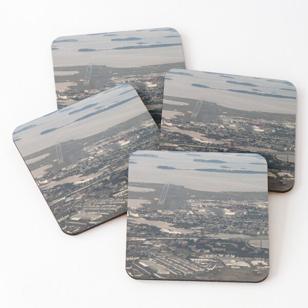 Item preview, Logan Airport at Dusk with the Harbor Islands designed and sold by Plan0gram.
