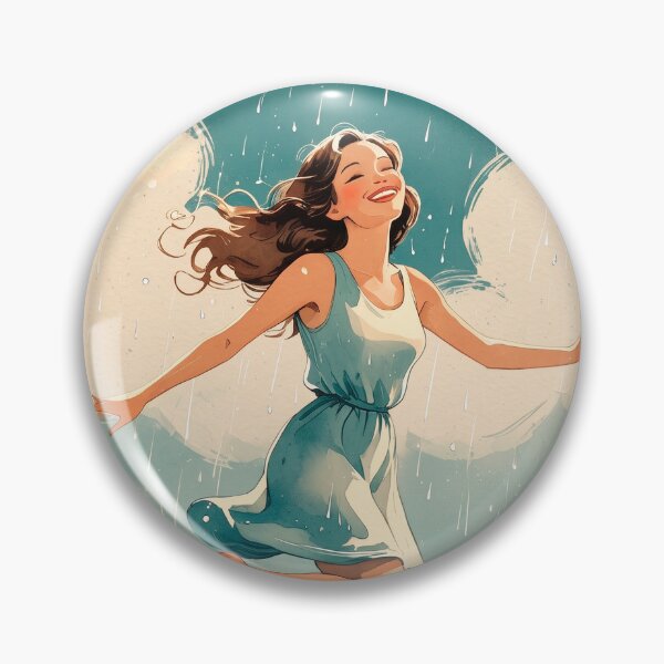 Item preview, Stickers of a girl dancing on water, for party favors #2. designed and sold by ELFofDREAMS.