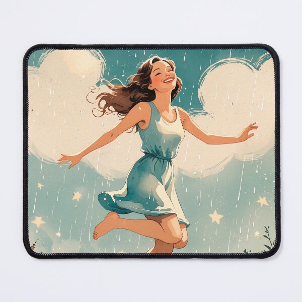 Item preview, Stickers of a girl dancing on water, for party favors #2. designed and sold by ELFofDREAMS.