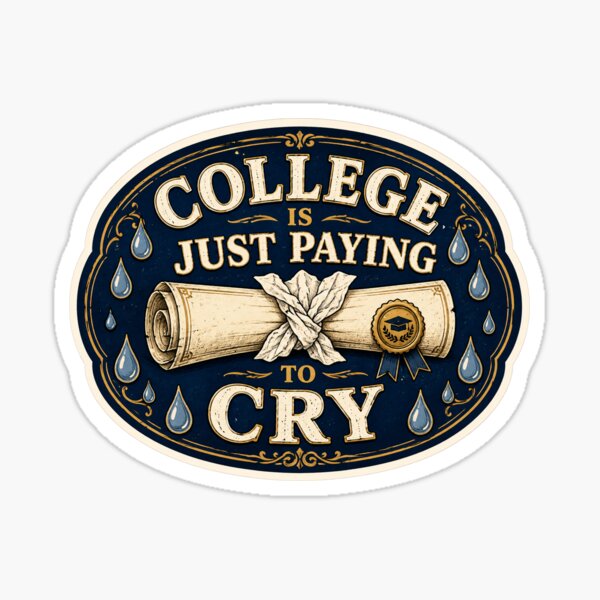 Item preview, College Gift - Is Just Paying to Cry designed and sold by RedRubyBubble.