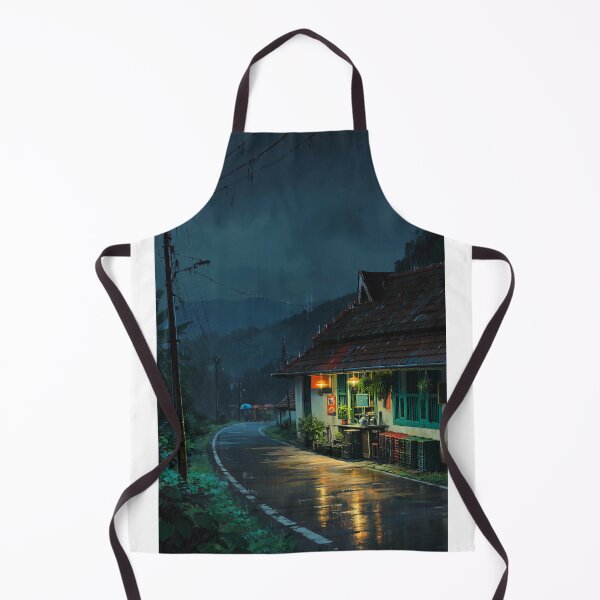 Item preview, Rainy Roadside Shop in the Hills designed and sold by codex401.