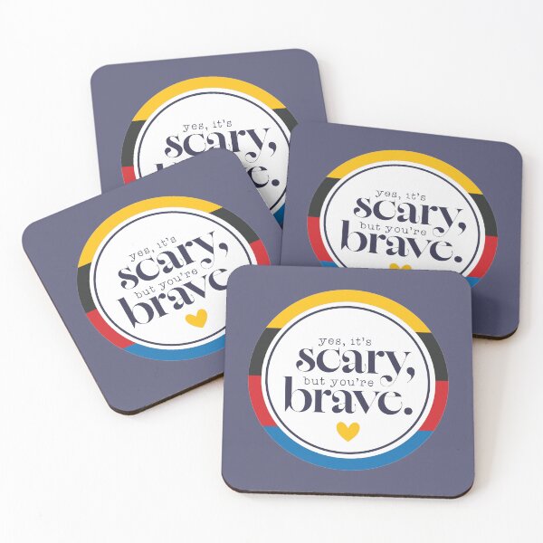 Item preview, Yes, It's Scary, but You're Brave: Boston & Montreal Hockey designed and sold by Hakuna Ricotta.