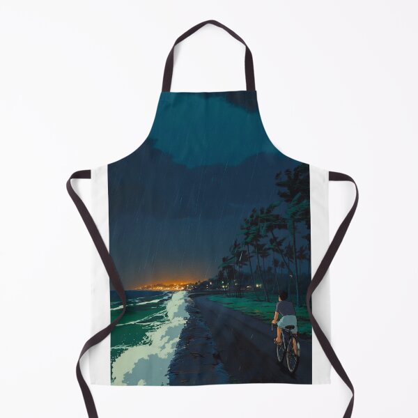 Item preview, Cyclist on a Coastal Road at Dusk designed and sold by codex401.