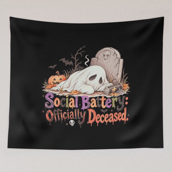 Item preview, Social Battery: Officially Deceased designed and sold by mirciashop.