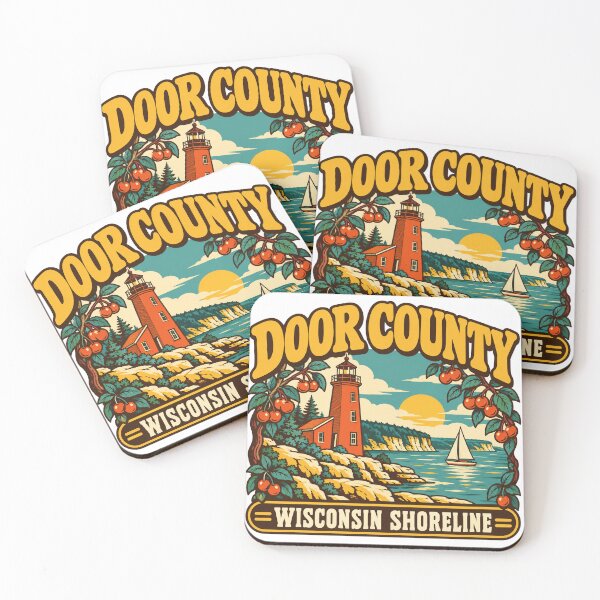 Item preview, Door County Gift - Wisconsin Shoreline designed and sold by RedRubyBubble.