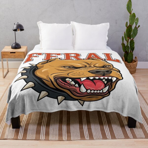 Item preview, Feral Pitbull – Fierce Dog Head Punk Graphic designed and sold by MAJCO-ART.