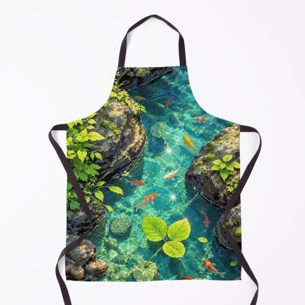 Item preview, Enchanted Koi Pond – Turquoise Forest Stream designed and sold by Curio Meridian.