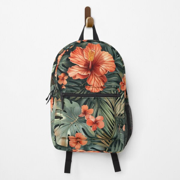 Item preview, Vibrant Tropical Hibiscus and Monstera Leaves Seamless Pattern designed and sold by Phongphut.