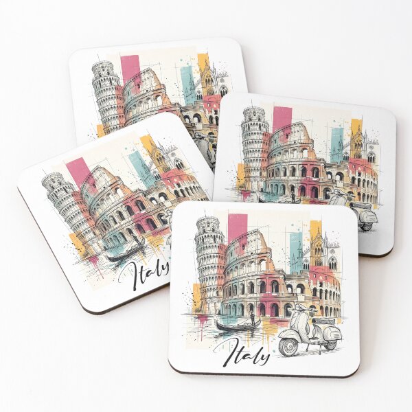 Item preview, Illustrated Italy: Rome, Venice and Pisa designed and sold by EdwinkOne.