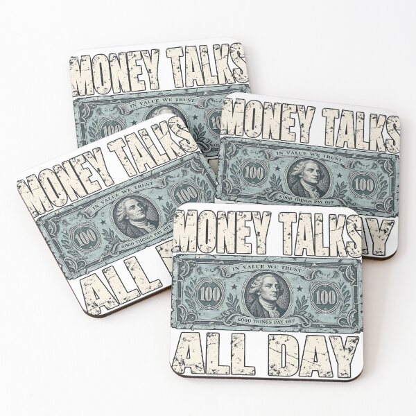 Item preview, Money Talks All Day Vintage Money Graphic designed and sold by DesignArtist.ia.