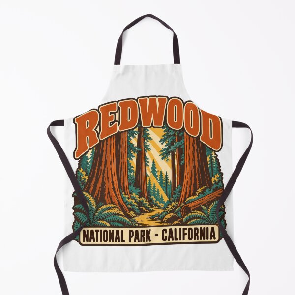 Item preview, Redwood National Park Gift - Retro Redwood Souvenir designed and sold by RedRubyBubble.