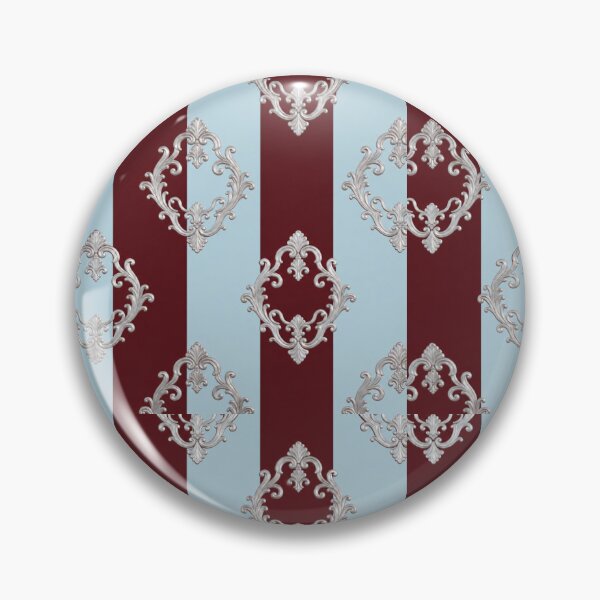 Item preview, Ice Blue & Burgundy Silver Rococo designed and sold by DesignsByPrnces.