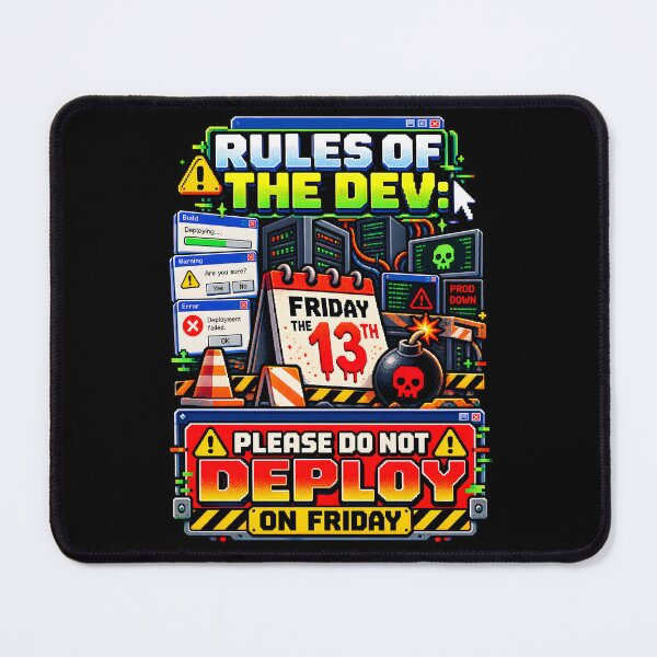Item preview, Do Not Deploy On Friday Pixel Art Retro UI designed and sold by Win Hardy.
