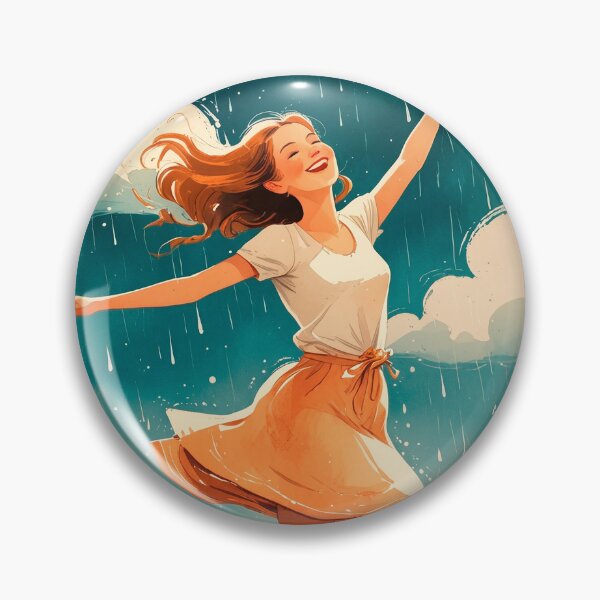 Item preview, Stickers of a girl dancing on water, for party favors #4. designed and sold by ELFofDREAMS.